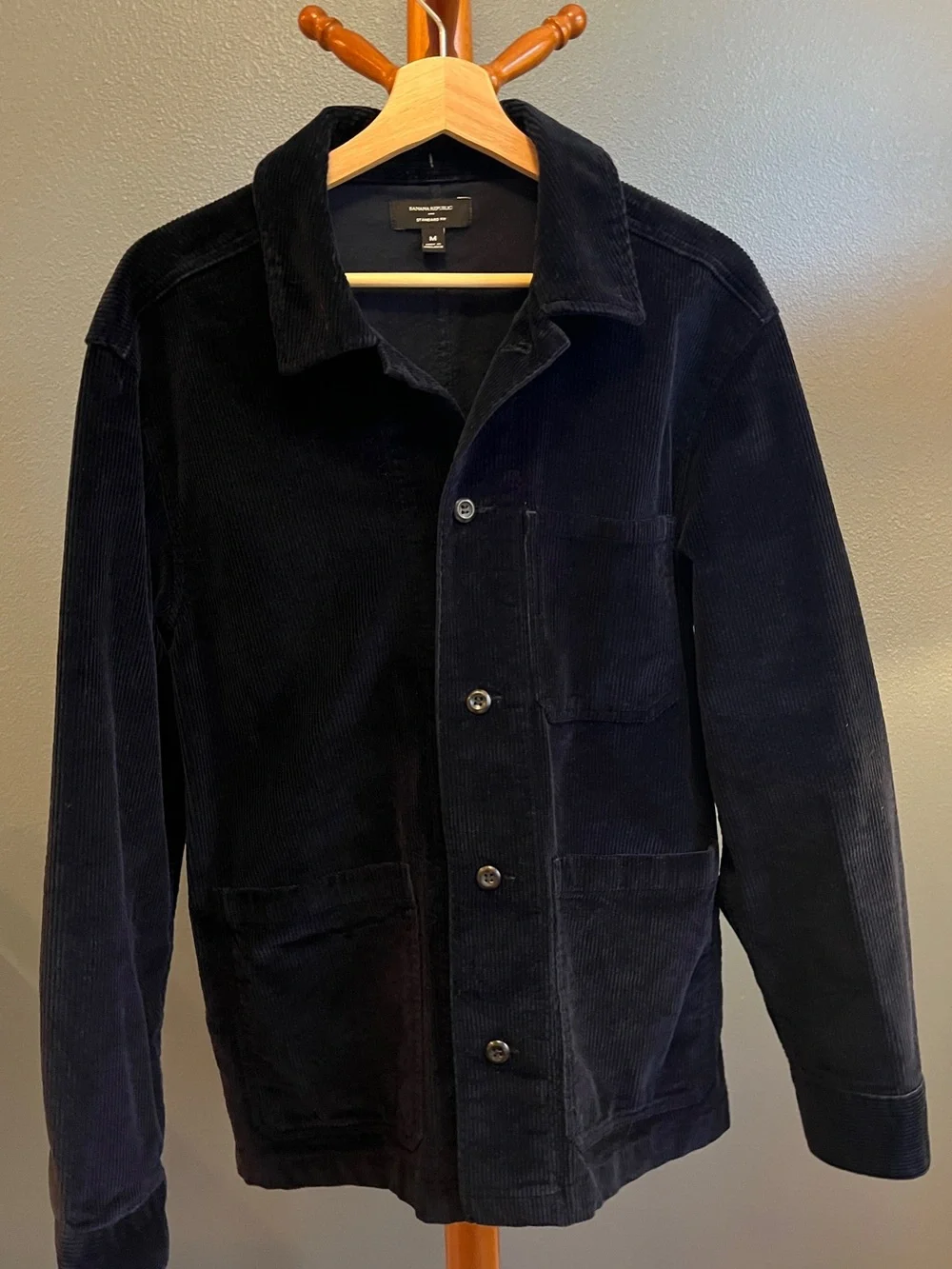 Banana Republic Dark Navy Corduroy Shirt Jacket